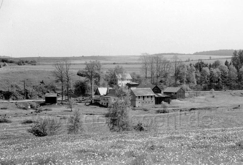 001 (58).jpg - An der Strasse in Richtung Gansgrün, Fam. Schilbach und dahinter Fam. Fuchs